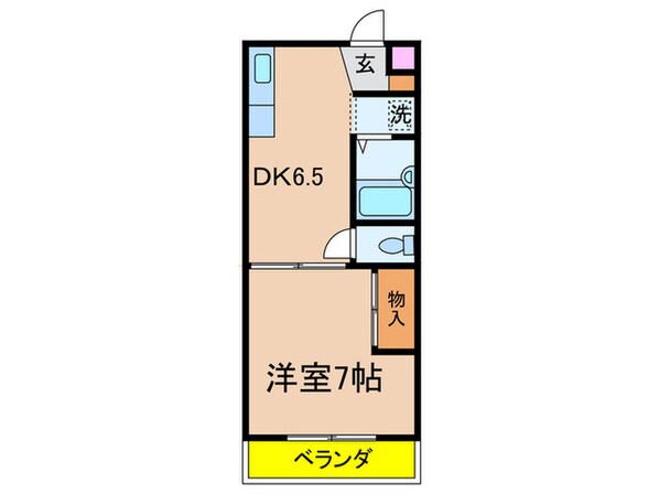 河野ハイム　No.6の物件間取画像